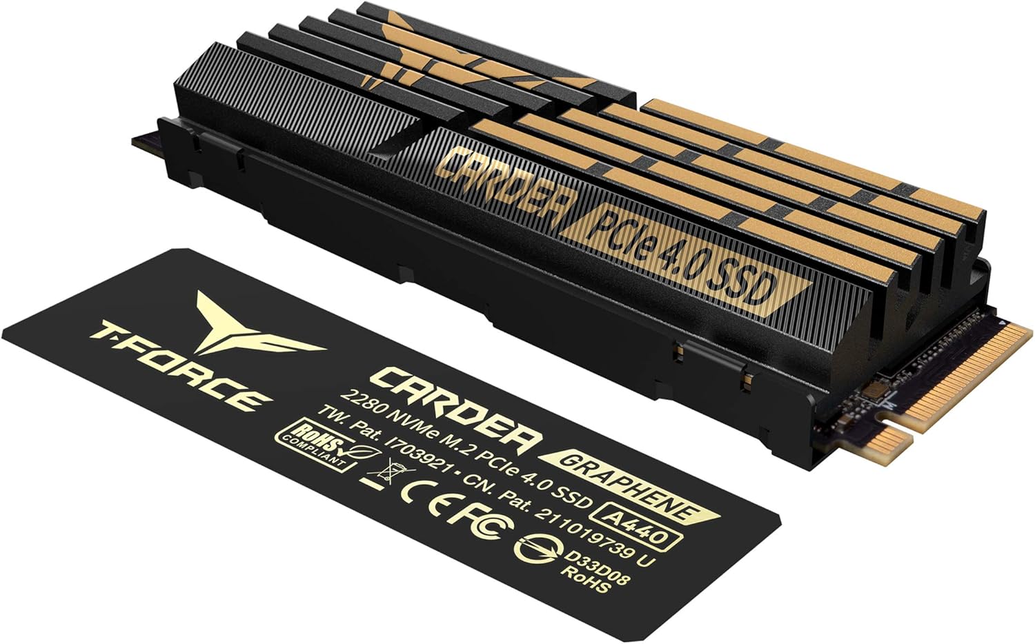 TEAMGROUP T-Force CARDEA Zero Z440 2TB DRAM SLC Cache, 3D TLC NAND, NVMe PCIe Gen4 M.2 2280 Gaming SSD Read/Write 5,000/4,400 MB/s TM8FP7002T0C311