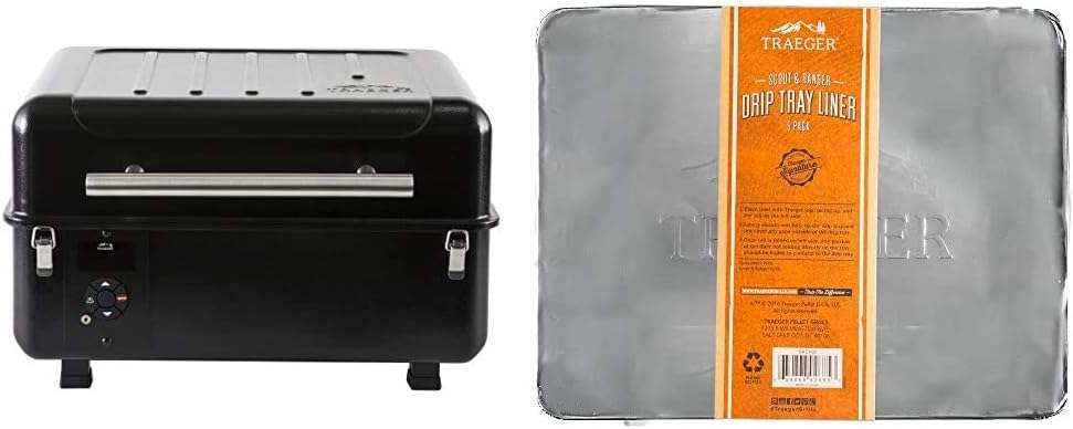 Traeger Grills Ranger Portable Wood Pellet Grill and Smoker, Black Small