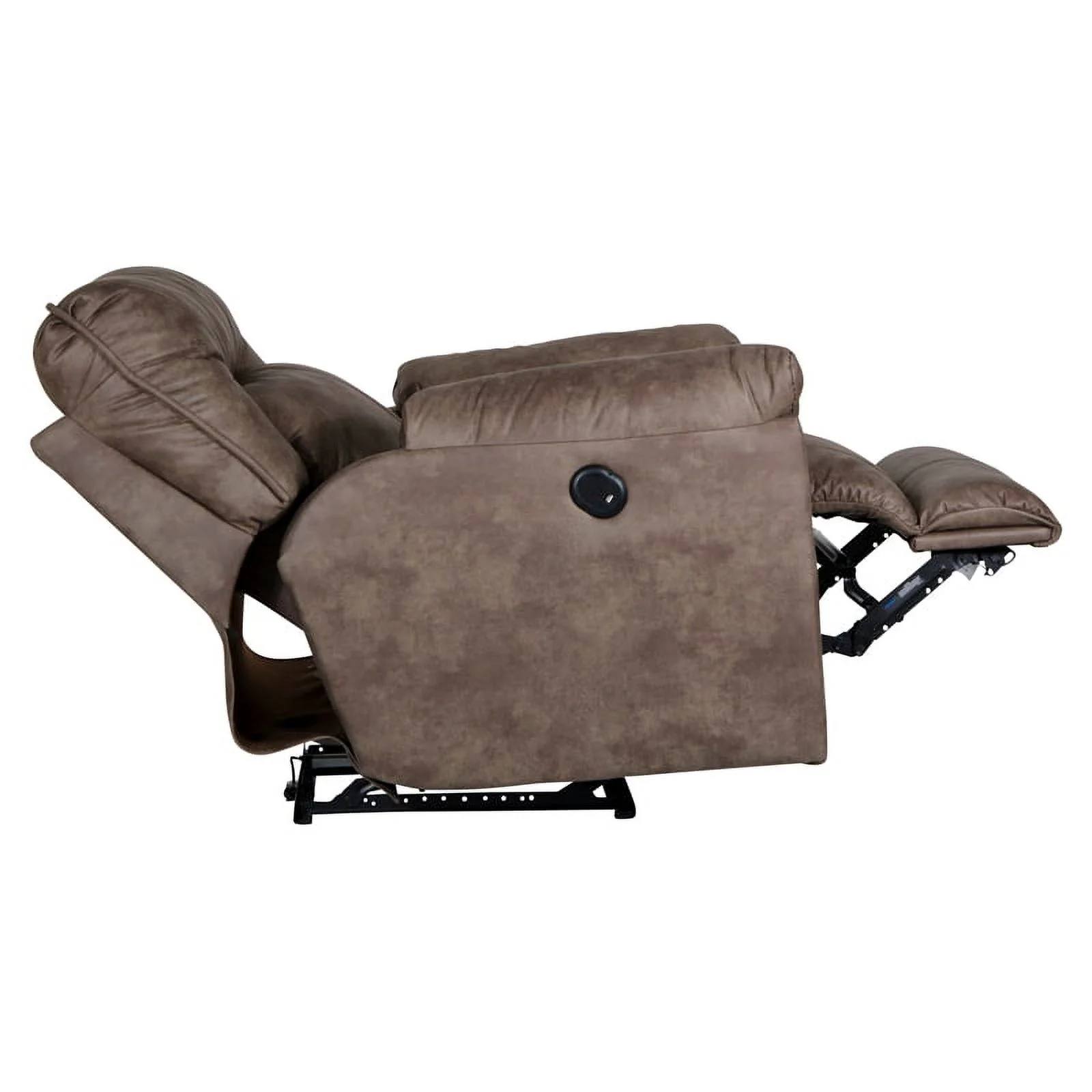 Catnapper Thompson Power Wall Hugger Recliner in Brown Polyester Fabric