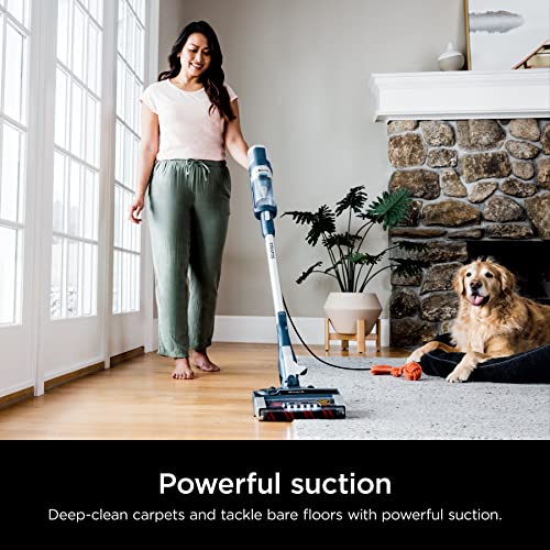 Shark HV322 Rocket Deluxe Pro Corded Stick Vacuum with LED Headlights, XL Dust Cup, Lightweight, Perfect for Pet Hair Pickup, Converts to a Hand Vacuum, with Pet Attachments, Bordeaux/Silver