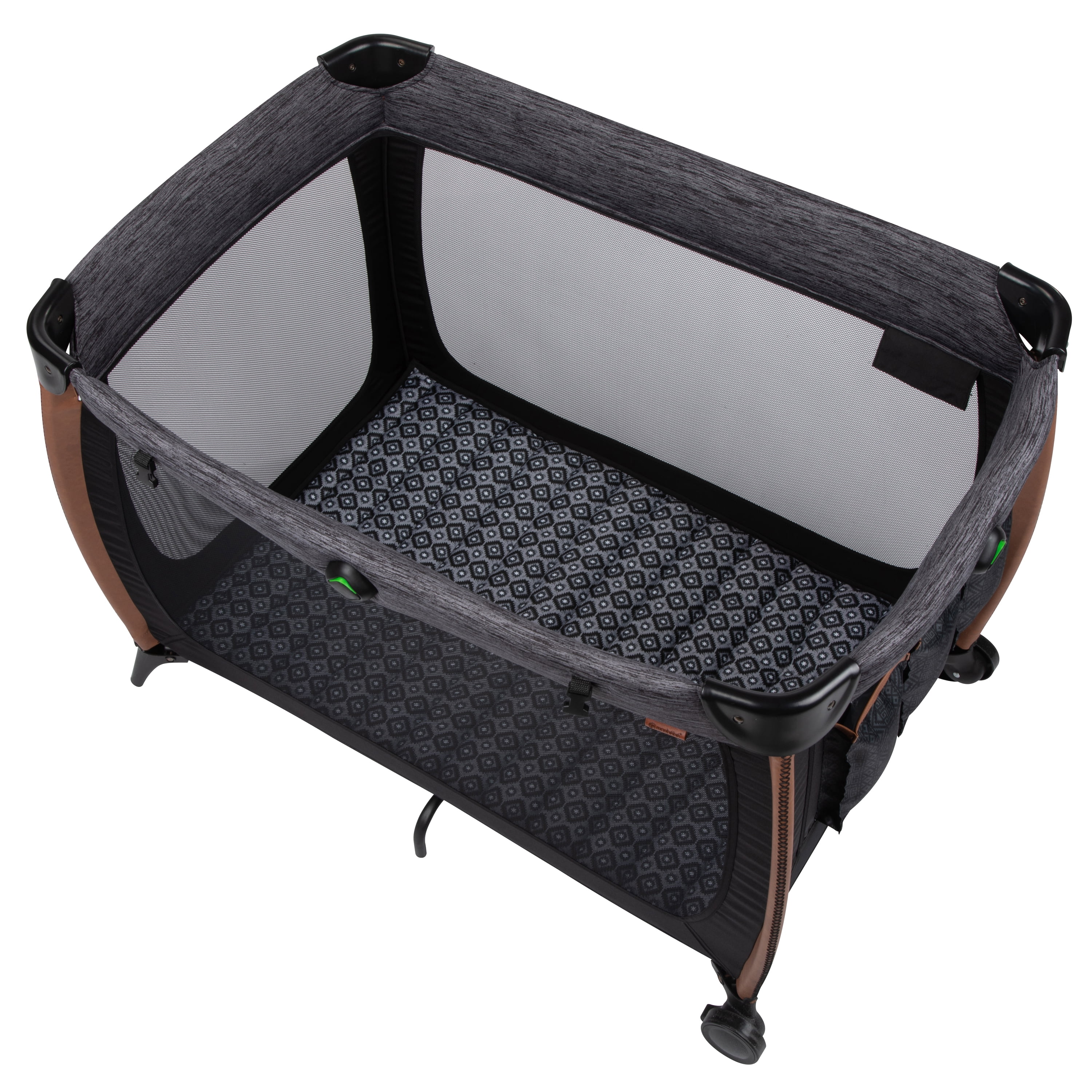 Monbebe Flex Deluxe Baby Play Yard with Bassinet and Changer, Urban Boho