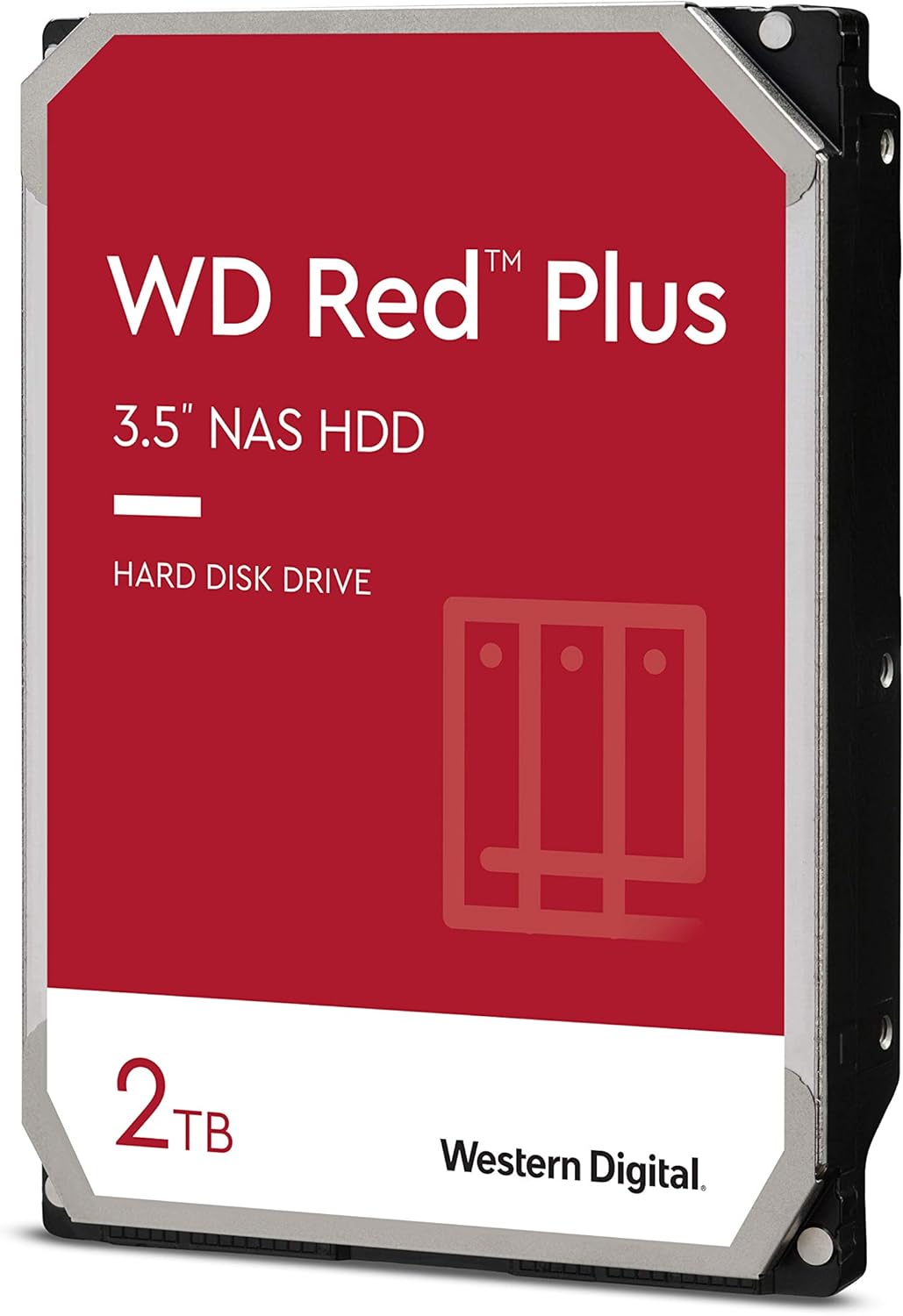 Western Digital 4TB WD Red Plus NAS Internal Hard Drive HDD - 5400 RPM, SATA 6 Gb/s, CMR, 64 MB Cache, 3.5 - WD40EFRX