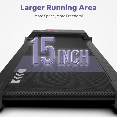 Walking Pad with Incline - Under Desk Treadmill for Home Office - 2.25HP Inclined Treadmills with Remote Control, LED Display, 265lbs Weight Capacity