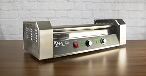 VIVO Electric 12 Hot Dog and 5 Roller Grill Cooker Warmer