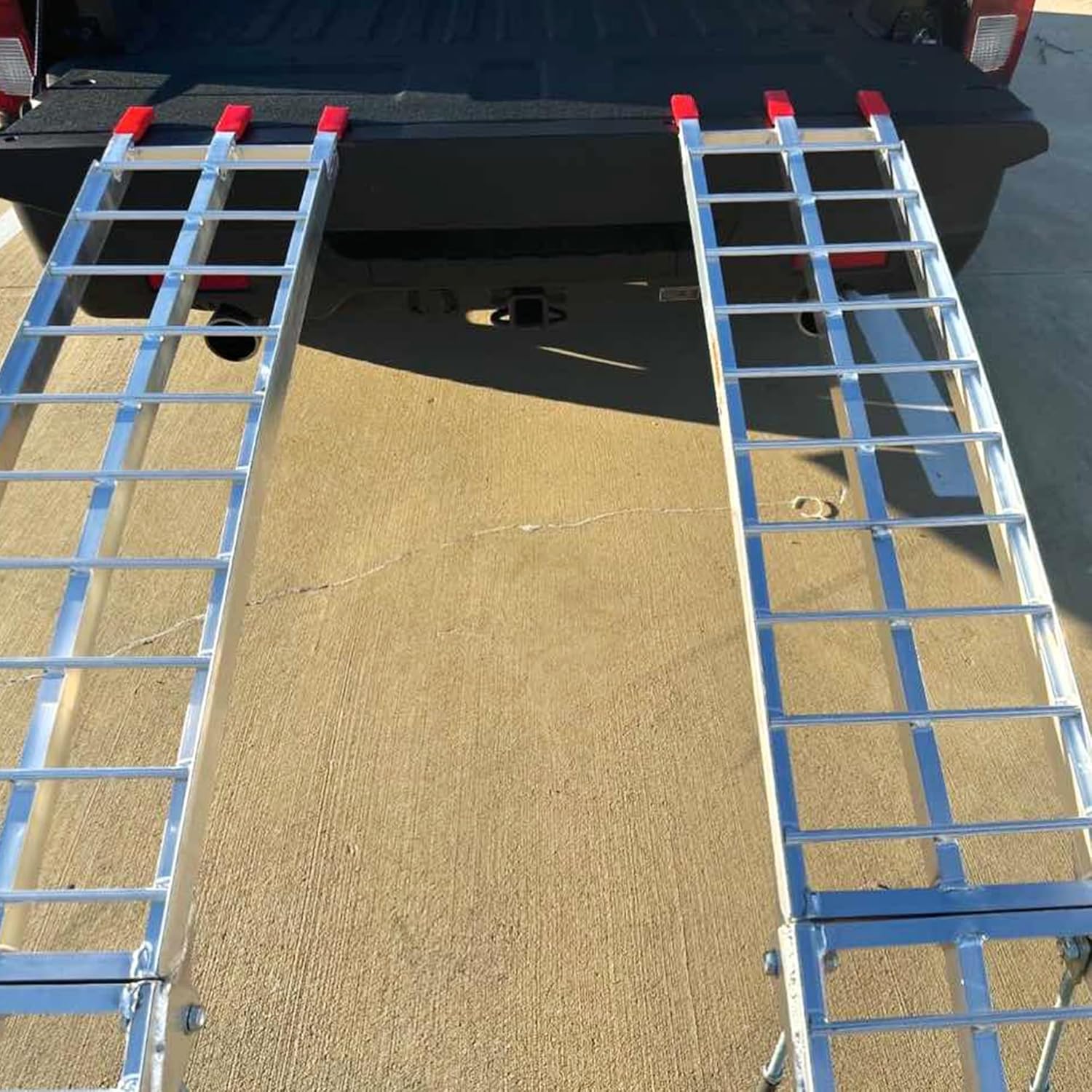 YITAMOTOR ATV Ramps 7.5ft, 3000 lbs Aluminum Folding Loading Ramps with Removable Support Legs, Truck Ramps for ATV UTV Pickup Trailer Motorcycle Dirt Bike Lawn Mower Snowblower, 2pcs