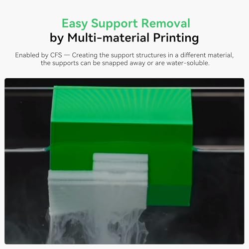 Creality Hi Combo Multicolor 3D Printer with CFS, 500mm/s High Speed Printing,Full-auto Leveling, Automatic Filament Reading, Fully Assemble, Silent Mode 3D Printers 10.24×10.24×11.81 inch
