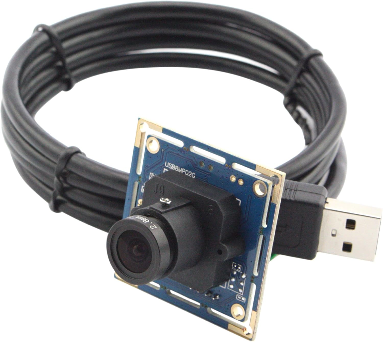 ELP 170degree fisheye Lens 8MP Camera Module with USB Port for HD high Resolution Video Image View