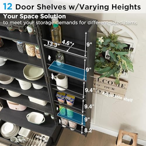 72" Farmhouse Kitchen Pantry Cabinet with Drawer, Tall Storage Cabinet with 2 Barn Doors and Shelves, Versatile Large Rustic Cupboard for Dining Room, Bathroom, Living Room, Laudry, White