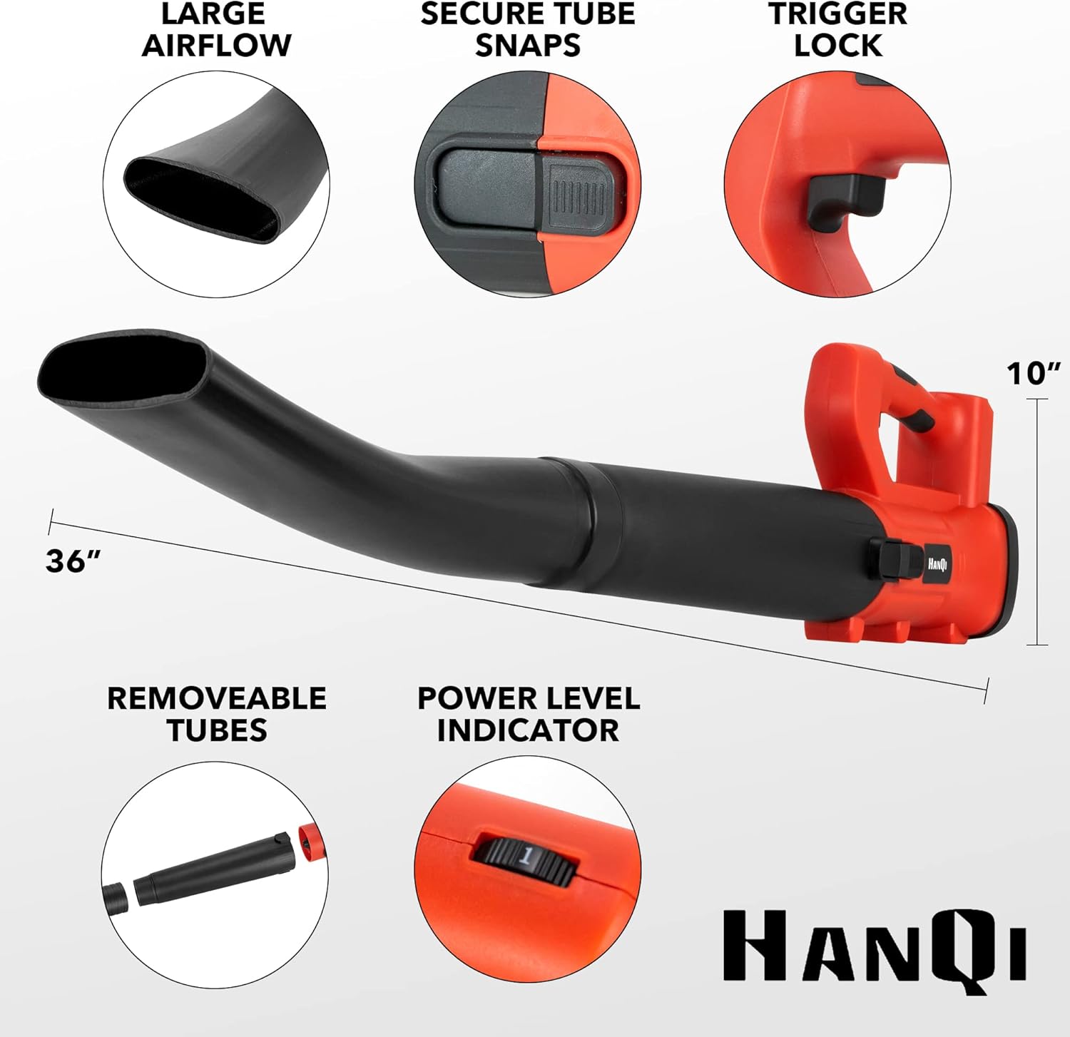 Cordless Leaf Blower 400CFM 6-Speed 150 MPH with 4.0Ah Battery & Charger Electric Handheld Leaf Blower for Lawn Care Sweeping Snow and Surface Dust Cleaning