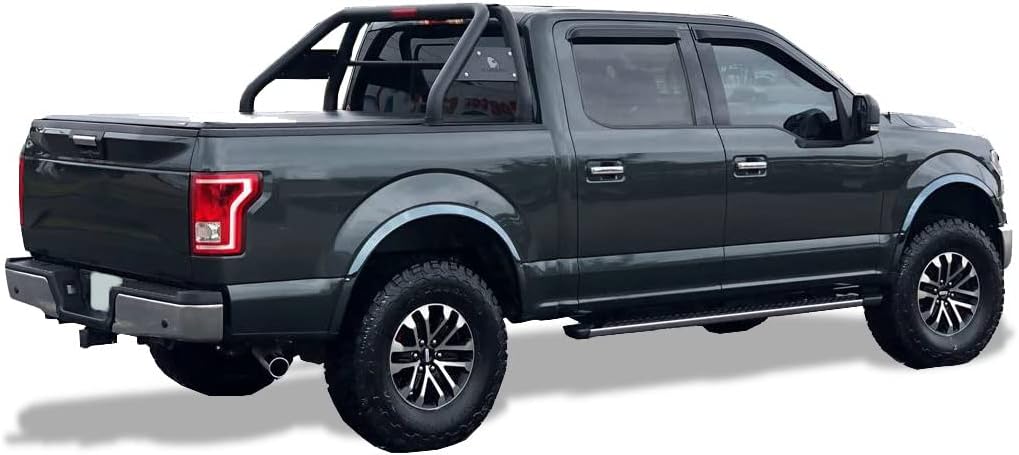 Black Horse Classic Roll Bar Compatible with 2000 to 2022 Nissan Ram Chevrolet Ford GMC Toyota Titan 3500 2500 Silverado F-150 Sierra 1500 2500 3500 Tundra XD Black RB001BK