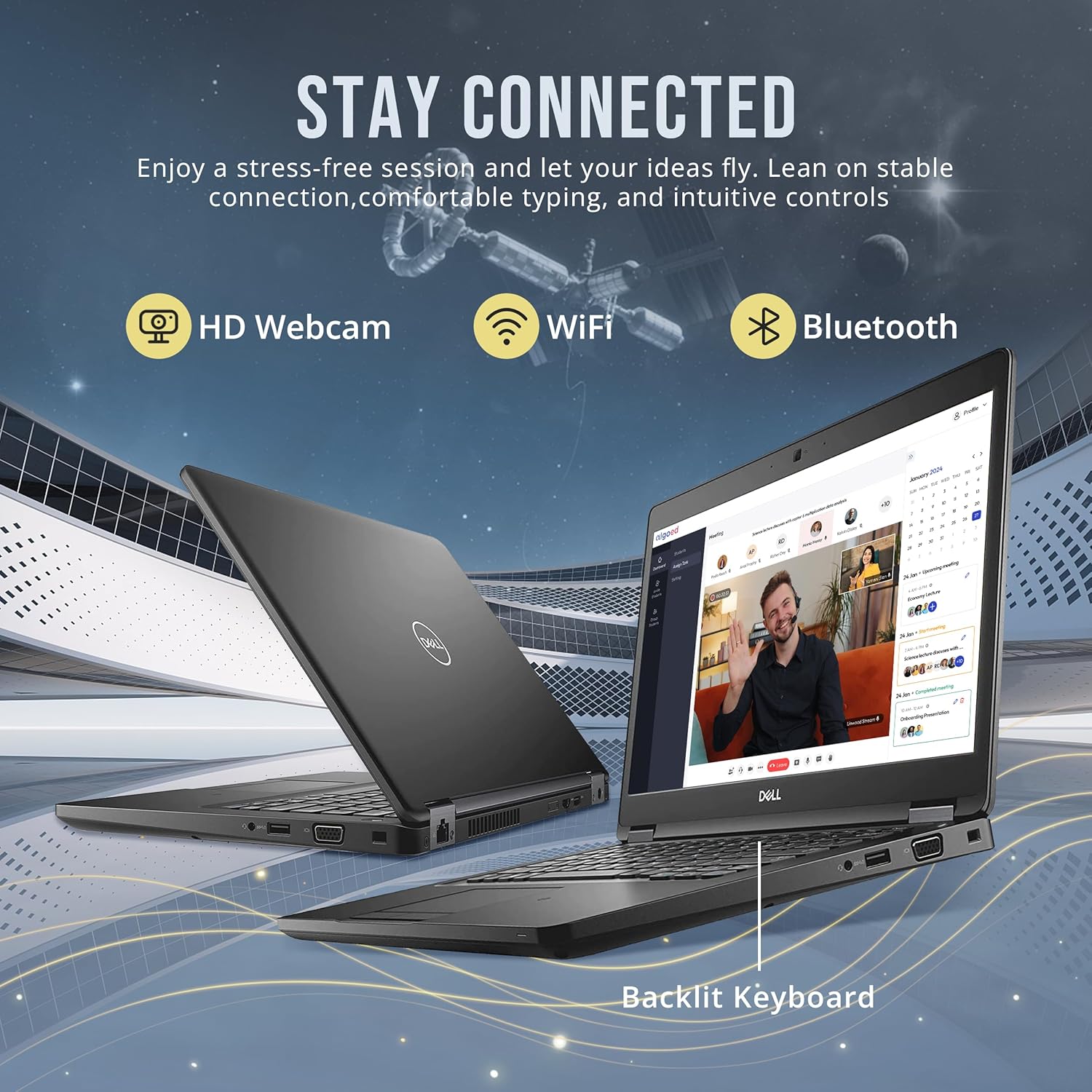 DELL Latitude 5490 14" FHD Business Laptop, Intel i5-8350U Quad Processor, 16GB RAM, 512GB PCIe SSD, ‎Intel UHD Graphics, Backlit Keyboard, HD Webcam, Windows 11 Pro, Black