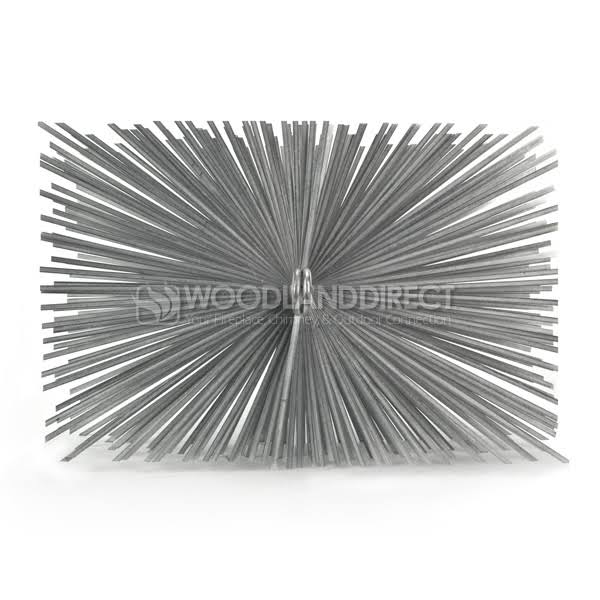 A.W. Perkins HF1216 Professional Series Flat Wire Rect. Chimney Brush - 3/8x22 PT - 12x22 x 16x22