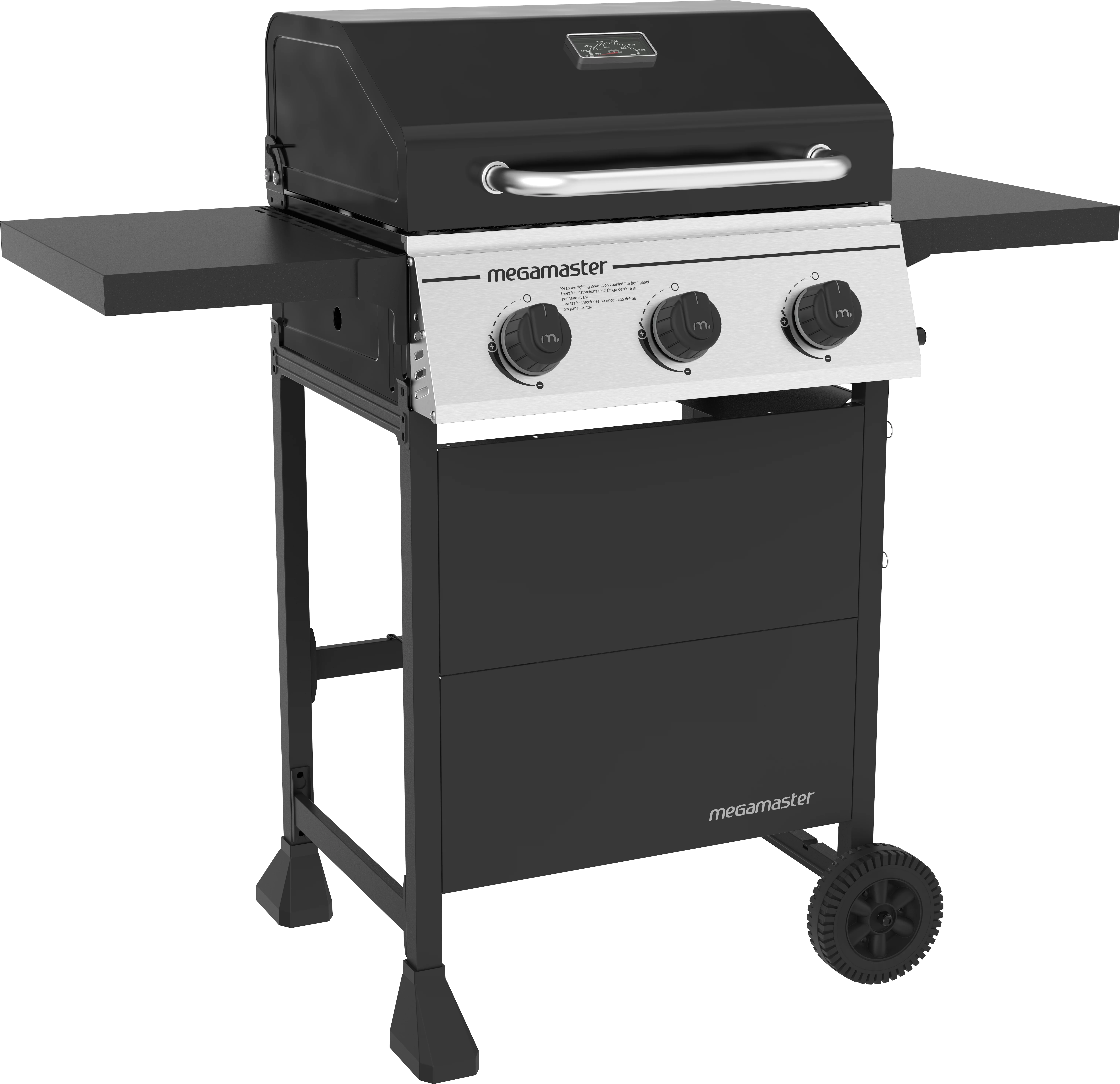 Megamaster 3 Burner Gas Grill, Liquid Propane