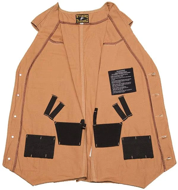 Wyoming Traders Men&s Tan Texas Concealed Carry Vest