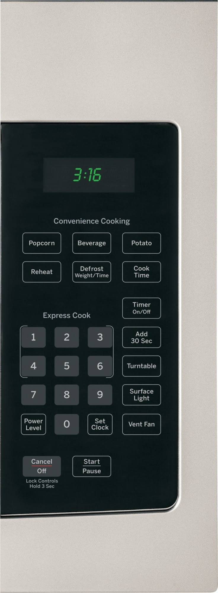 GE JNM3161MFSA 1.6 Cu. ft. Silver Over-the-range Microwave Oven