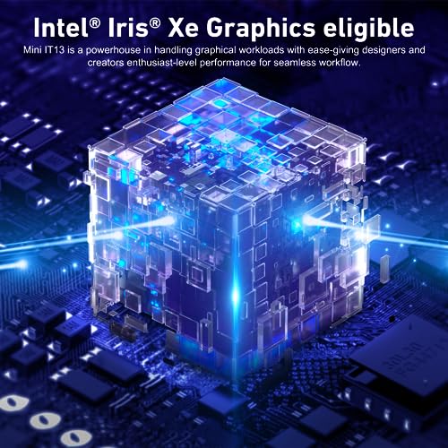 GEEKOM Mini PC Mini IT13, 13th Gen Intel i9-13900H NUC13 Mini Computers(14 Cores,20 Threads) 32GB DDR4/2TB PCIe Gen 4 SSD Windows 11 Pro Support Wi-Fi 6E/Bluetooth 5.2/USB 4.0/2.5G LAN/8K