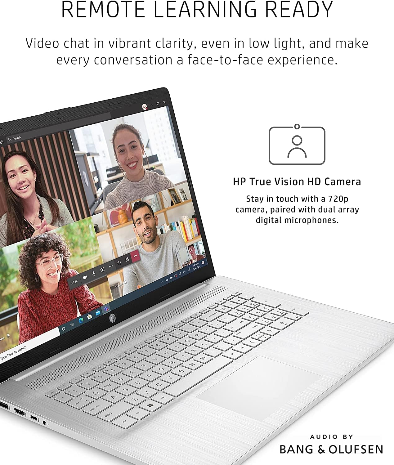2022 HP High Performance Business Laptop - 17.3'' FHD IPS 11th Intel i7-1165G7 Iris Xe Graphics 20GB DDR4 1TB SSD WiFi 6 Bluetooth Fullsize Keyboard w/ Numpad Win 11 Pro 32GB USB, Silver (17t-CN000)