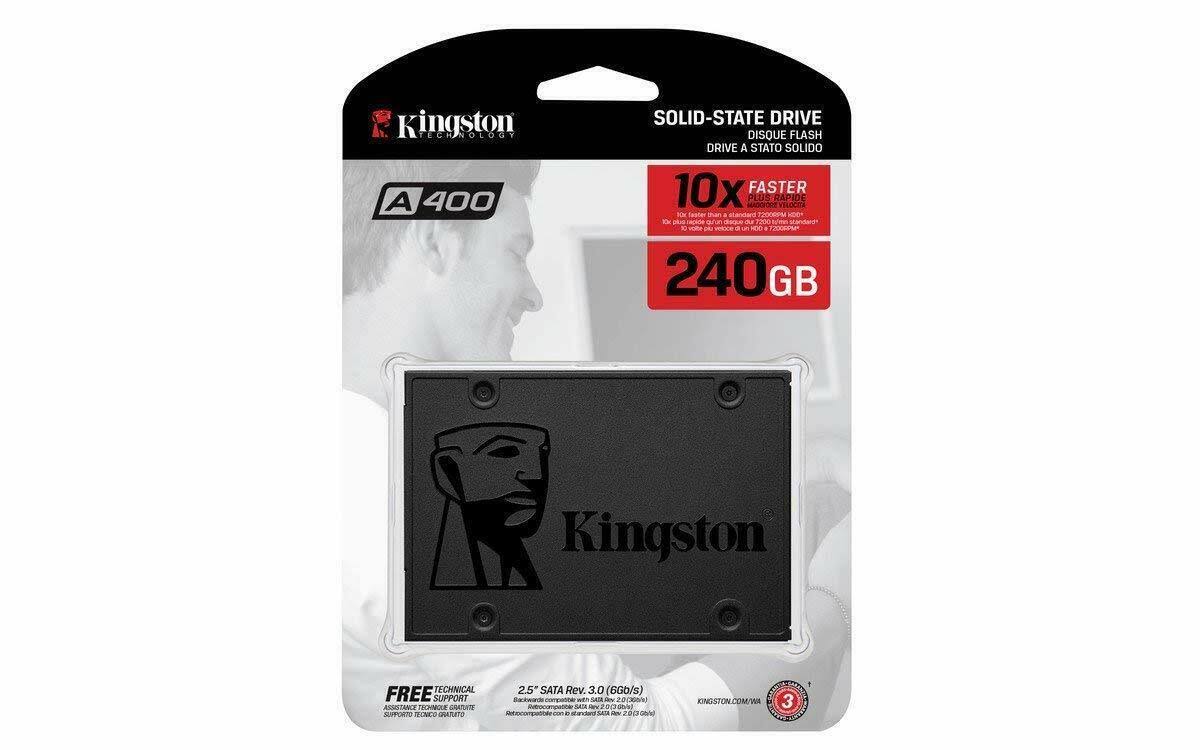 Kingston A400 SSD 240GB SATA 3 2.5 Solid State Drive SA400S37/240G