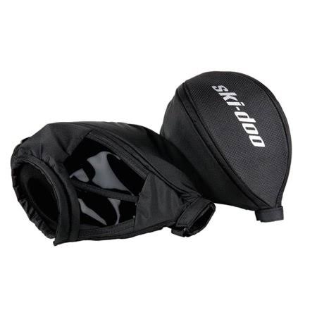 Ski-Doo New OEM Universal Handlebar Wind Protector Hand Muff Warmers, 860201144, Black