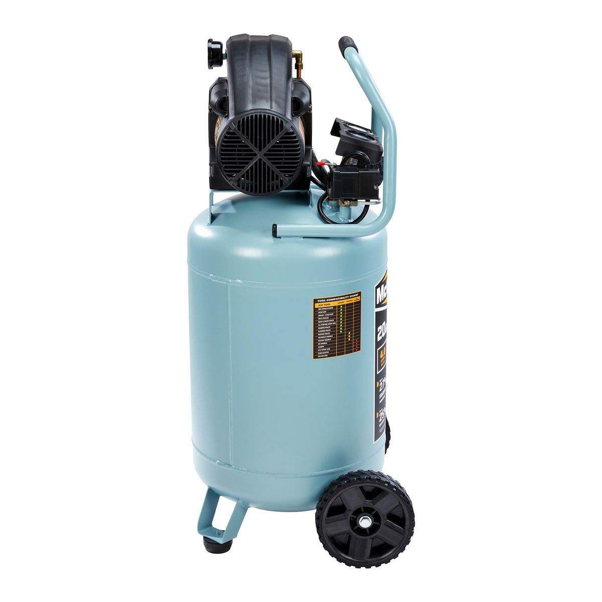 MCGRAW 20 Gallon, 135 PSI Oil-Lube Vertical Shop/Auto Air Compressor