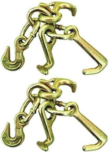 BA Products Qty. 2, Secure Tow 3CL-RTJG -x2, Two G70 Hook Cluster w/Grab, Mini J, R & T Hook for Tow Truck Flatbed Car Carrier Pack of 2