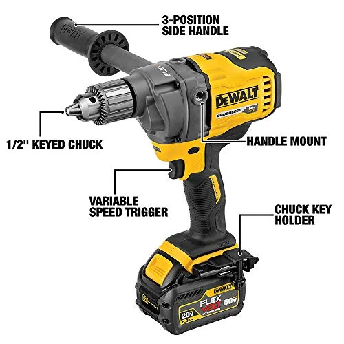 DeWalt DCD130B 60V MAX Mixer/Drill with E-Clutch System (Tool Only)