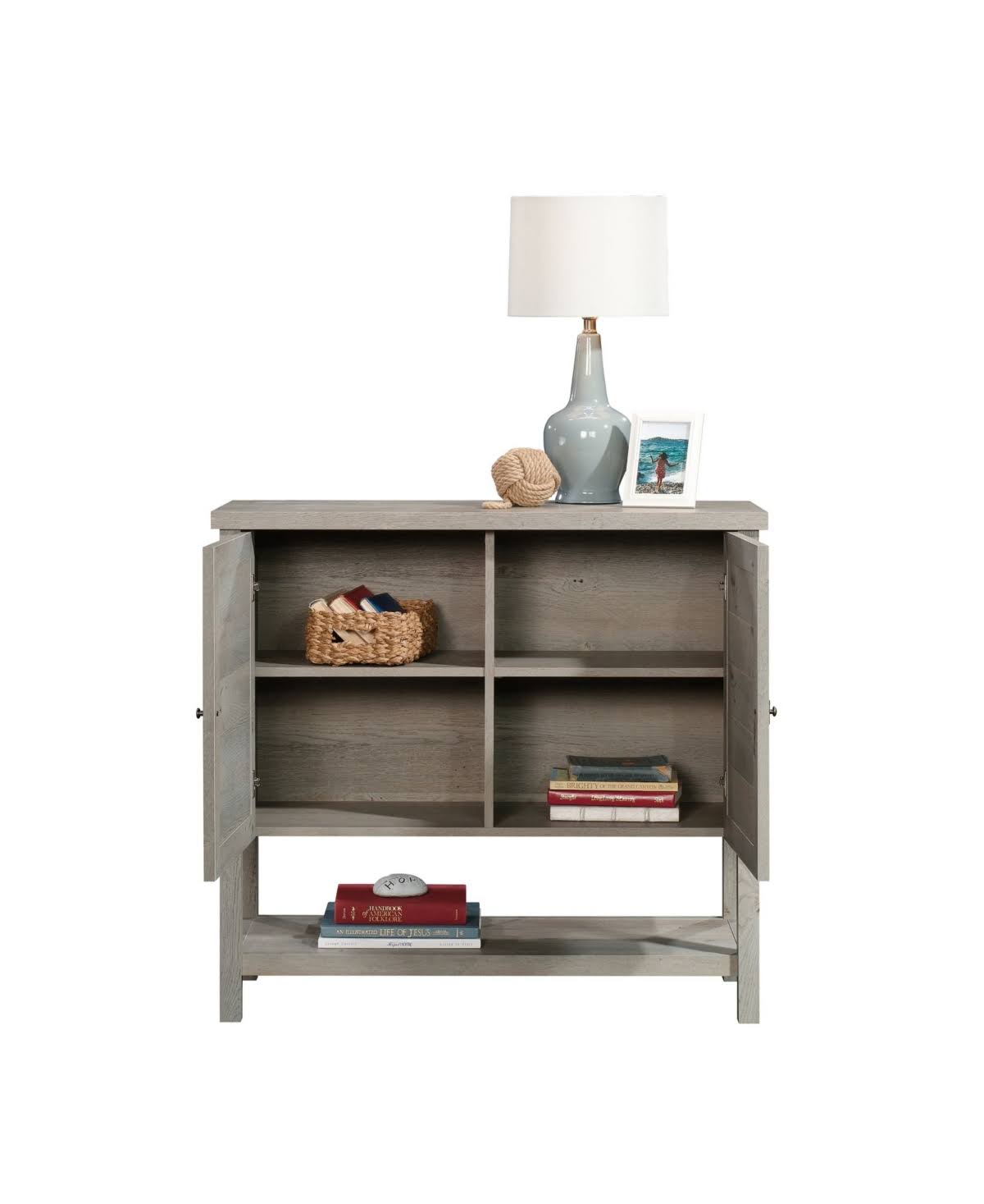 Sauder Cottage Road Console Table, Mystic Oak
