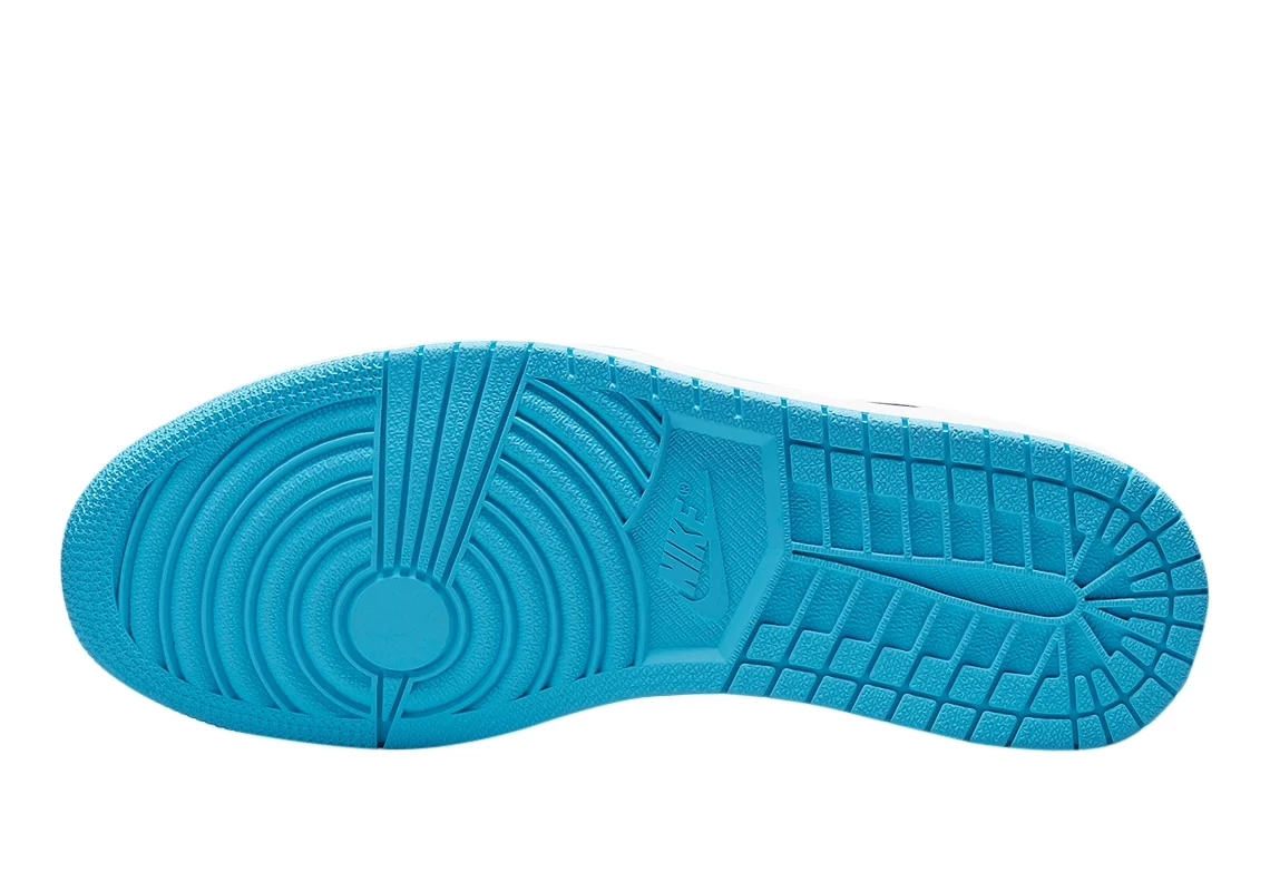 Men's Jordan 1 Low UNC White/Dk Powder Blue-Obsidian (553558 144) - 8.5 - Curated Treasures Market