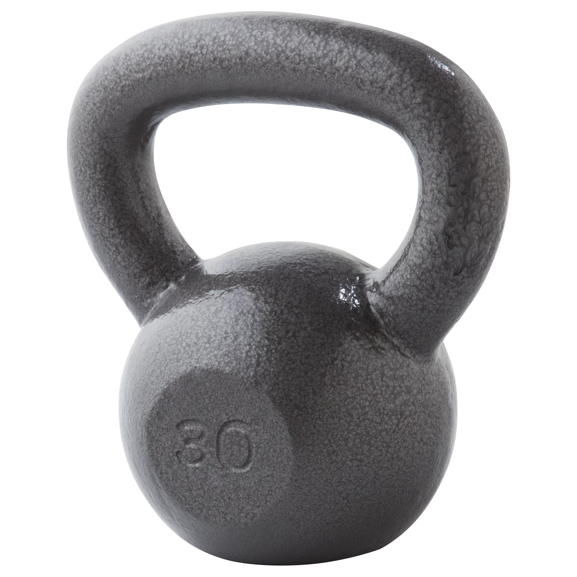 Weider, 30lb Cast Iron Hammertone Finish Kettlebell, Single