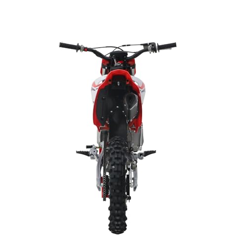 A11 125CC Dirt Bike Powered by ZONSEN Engine, 4-Speed Manual Clutch, Kick Start, Big 17“/14” Tires!