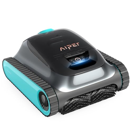 (2024 Upgraded) AIPER Scuba S1 Cordless Robotic Pool Cleaner, Wall Climbing Pool Robot Vacuum, WavePath Navigation 2.0 with Periodic Cleaning, Last 150 Minutes for In-ground Pools up to 1600 Sq.ft