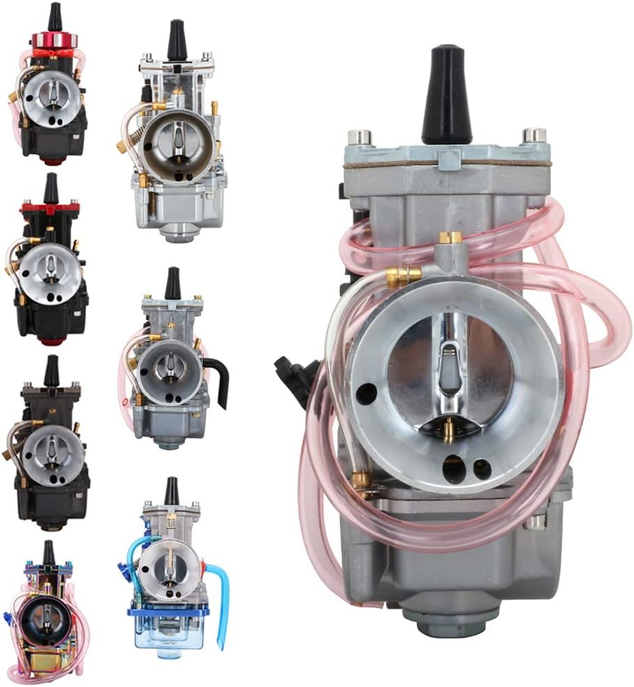 PWK 32mm Carburetor Motorcycle Power Jet Carb Racing Performance Universal For 125cc to 200cc Pit Dirt Bike Motocross Enduro On/Off Road ATV Quad Scooter Black
