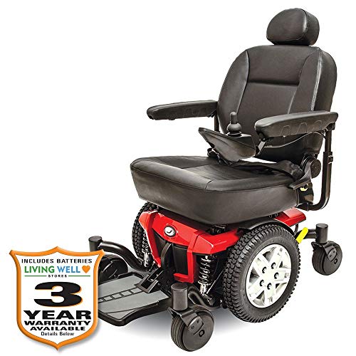 Pride Jazzy 600 ES Electric Wheelchair with Inside Delivery and Setup Option (Curbside Delivery, 20"Wx18"-20"D Captain Seat)
