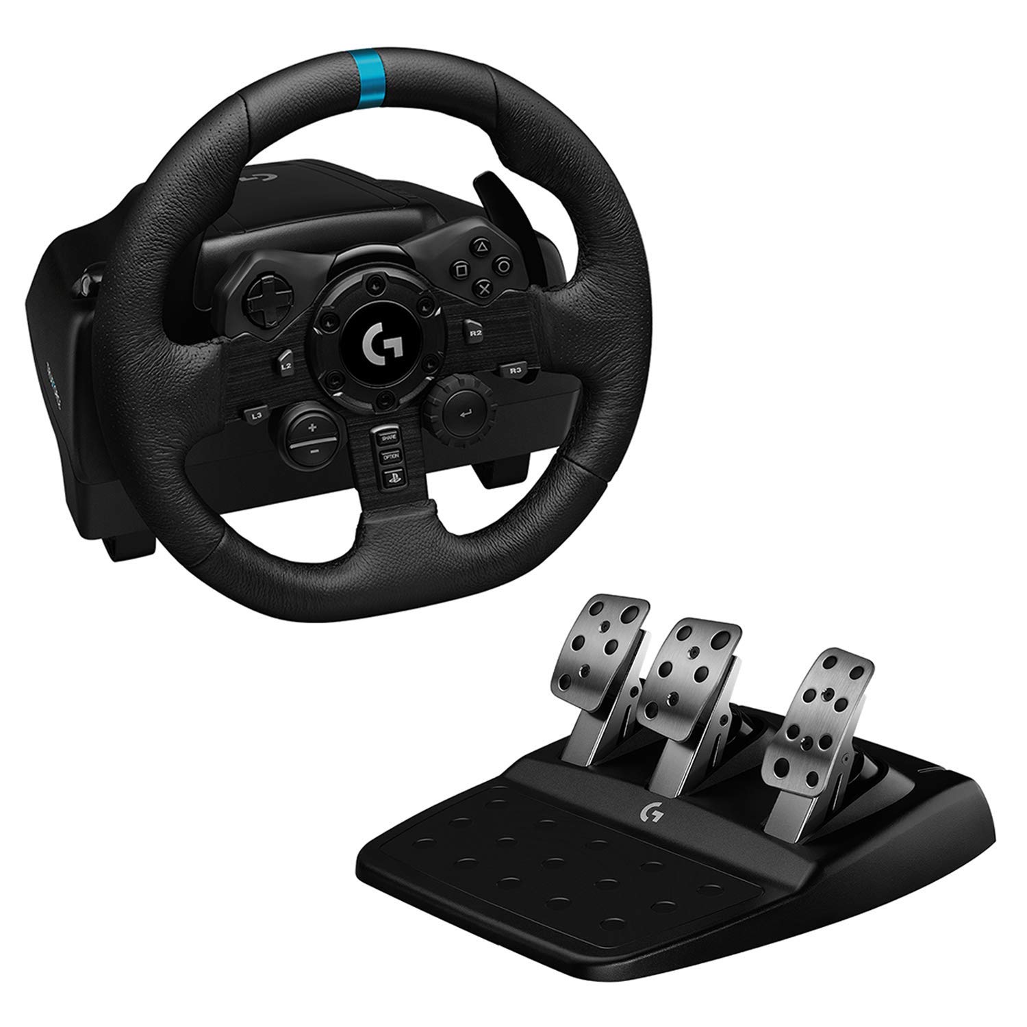 Logitech G923 Racing Wheel and Pedals Trueforce Sim Driving Wheel For PC, PS4, PS5 Shifter
