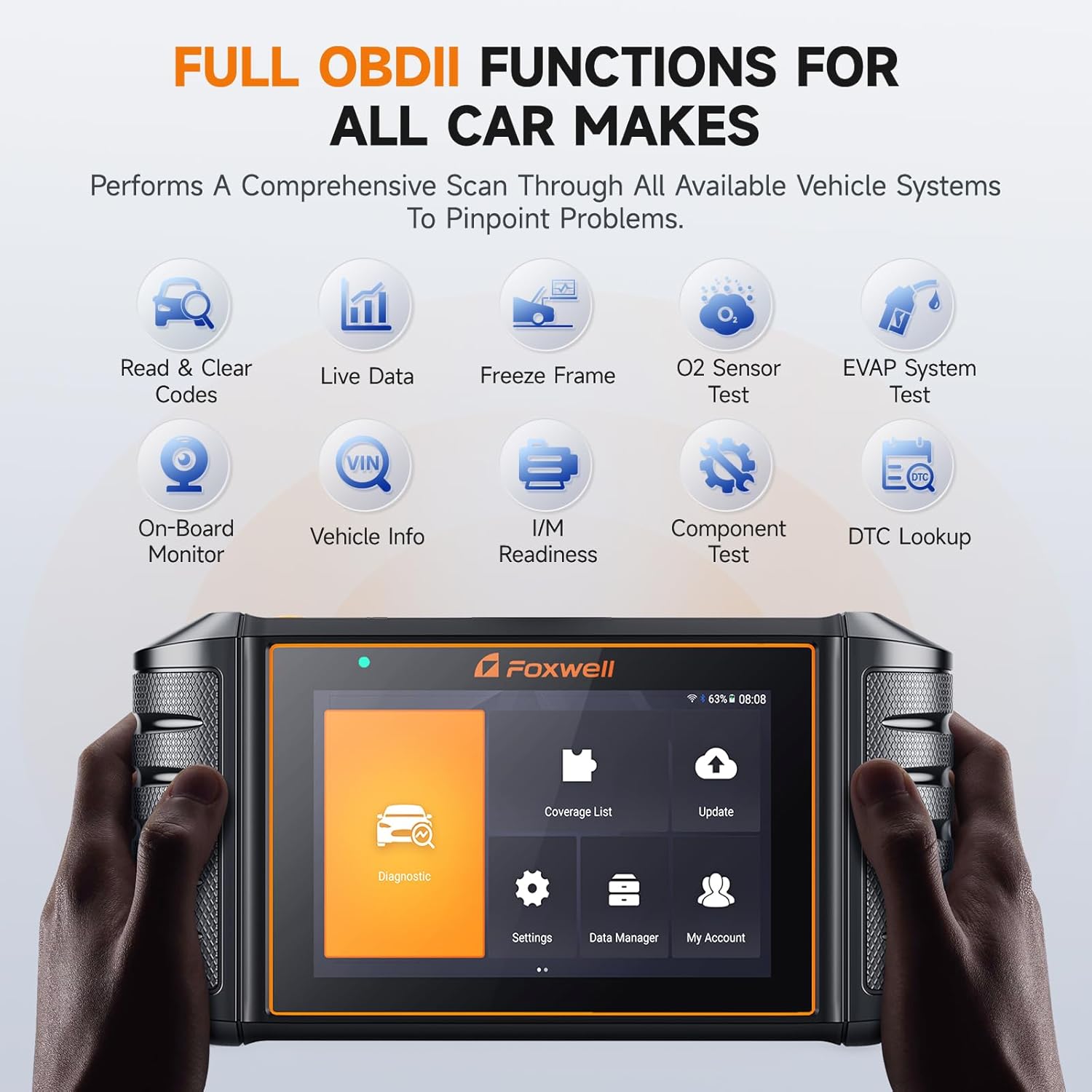 FOXWELL NT710 fit for Toyota Lexus Scion OBD2 Scanner Bi-Directional Control Full System Code Reader Diagnostic Scan Tool, All Service Reset Oil EPB Brake TPMS Crankshaft Relearn ECU Coding Live Data