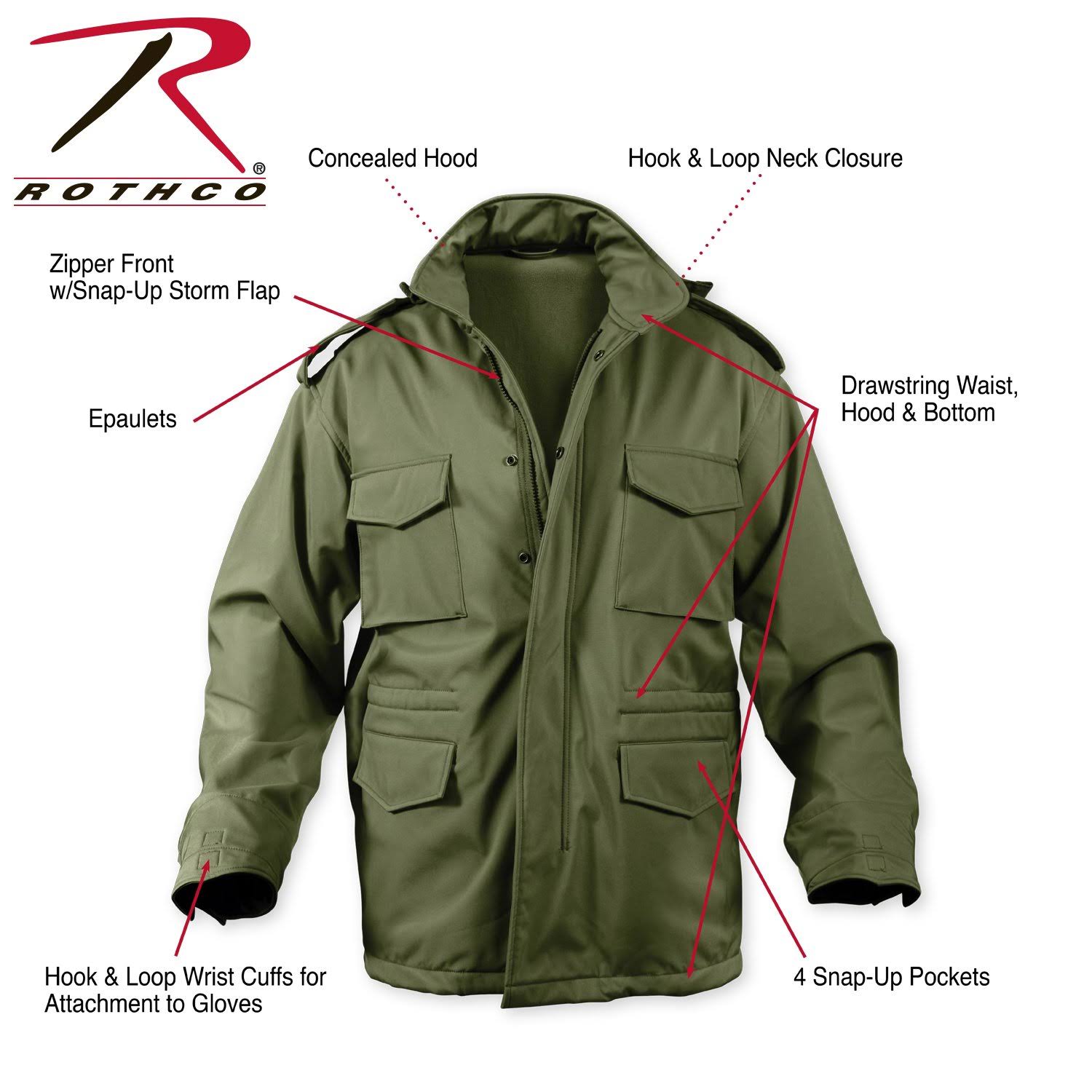 Rothco - Soft Shell Tactical M-65 Field Coyote Brown Jacket
