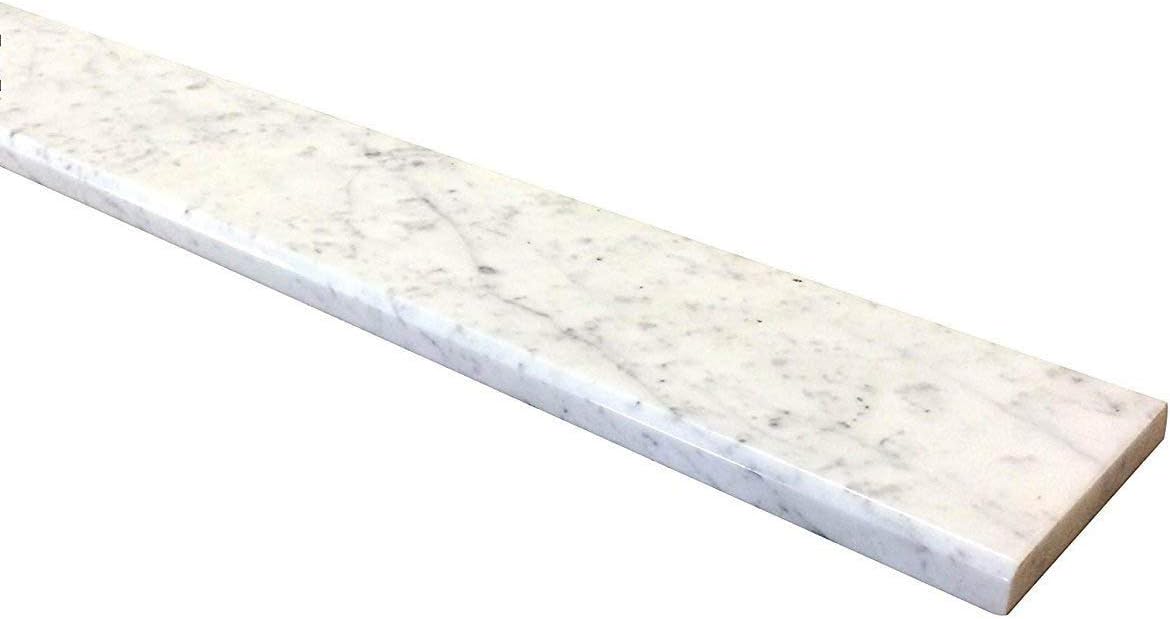 Carrara Marble Threshold (Marble Saddle) - Polished - (6 x 48)