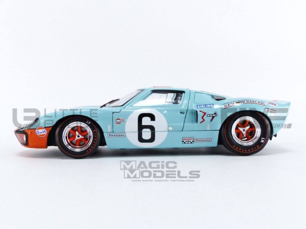 Ford GT40 Mk1 #6 Ickx - Olivier Gulf Winner 24 Hours of Le Mans (1969) Competition Series 1/18 Diecast Model Car by Solido