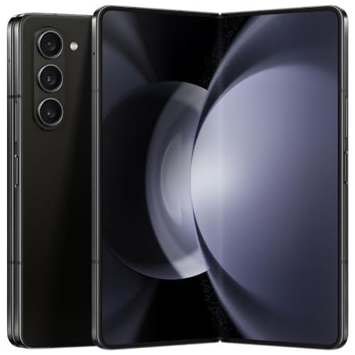 SAMSUNG Galaxy Z Fold5 5G (512GB, 12GB) 7.6" 120Hz AMOLED, 50MP 8K Camera, Snapdragon 8 Gen 2, (Fully Unlocked for AT&T, Verizon, T-Mobile, Global) F946U (w/Wireless Charger, Phantom Black) (Renewed)