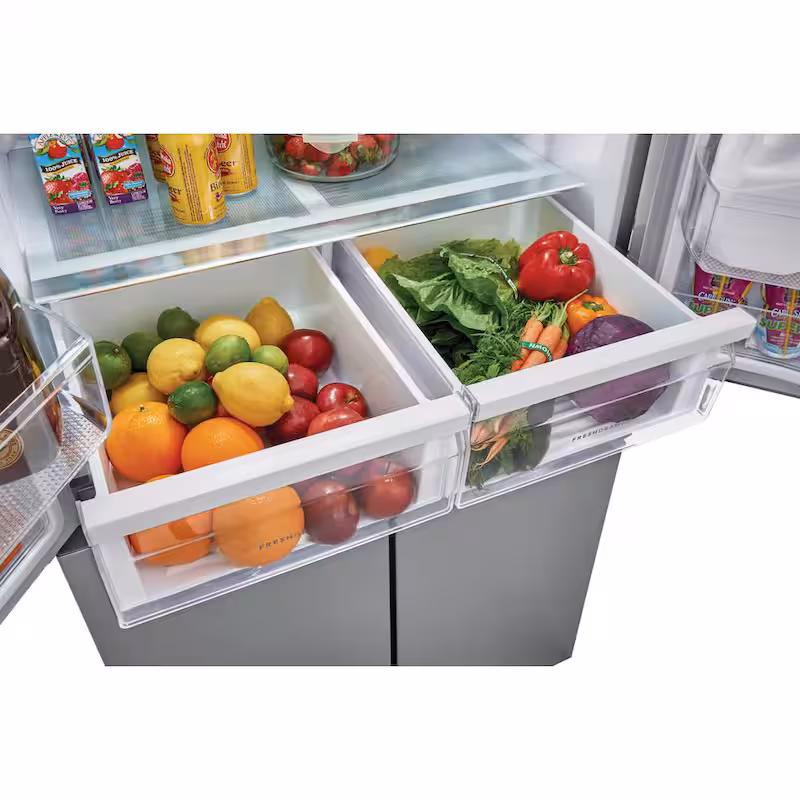 17.4 cu. ft. 4-Door Refrigerator in Brushed Steel