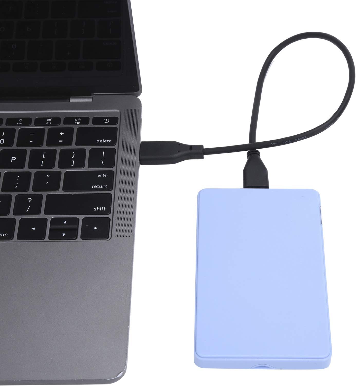 USB3.0 Mobile External Hard Drive for Computers, 2.5 Inch HDD High Speed Portable Hard Drive for Data Storage for PC Laptop and Monitors, Blue(2TB)