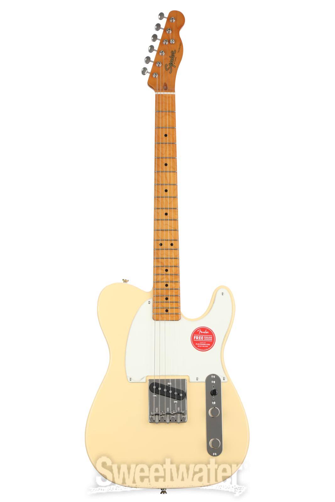 Squier Classic Vibe &50s Esquire - Vintage White - Sweetwater USA Exclusive Guitar