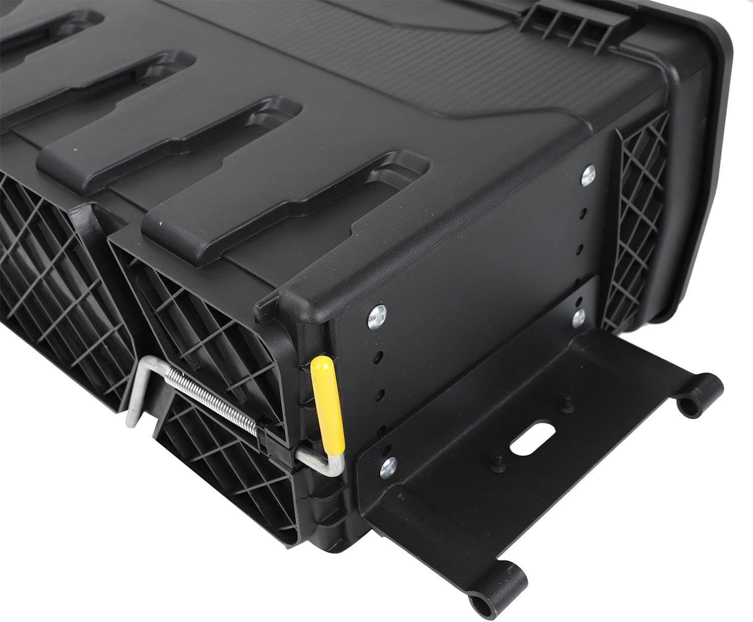 LucaSng Truck Bed Wheel Well Storage Case Tool Box Compatible with Dodge Ram 1500 2500 3500 2002-2018 Rear Driver & Passenger Side Black Lockable Storage Box Unit One Pair