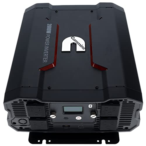Cummins 5000 Watts Inverter Modified Sine Wave Truck Inverter 12 Volts to 110 Volts Four AC Outlets Two USB Ports (Plus Cable Kit)- CMN5000W - Inverters for Vehicles, Van Life, Camping