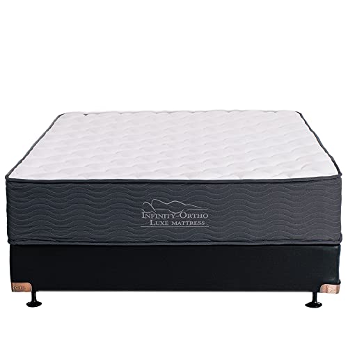 12 Inch Hybrid Support Mattress/Bed-in-a-Box/CertiPUR-US Certified Foam, King (NOVHM-S), Medium, White