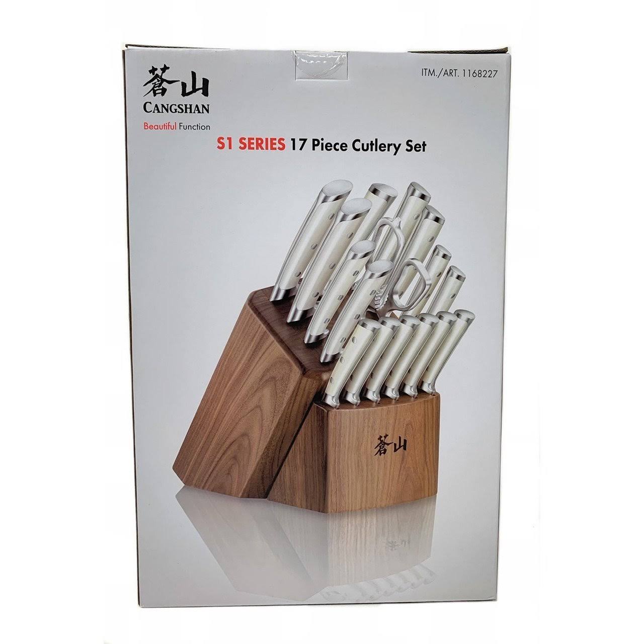 Cangshan S1 Series 17-Piece Forged German Steel Knife Set