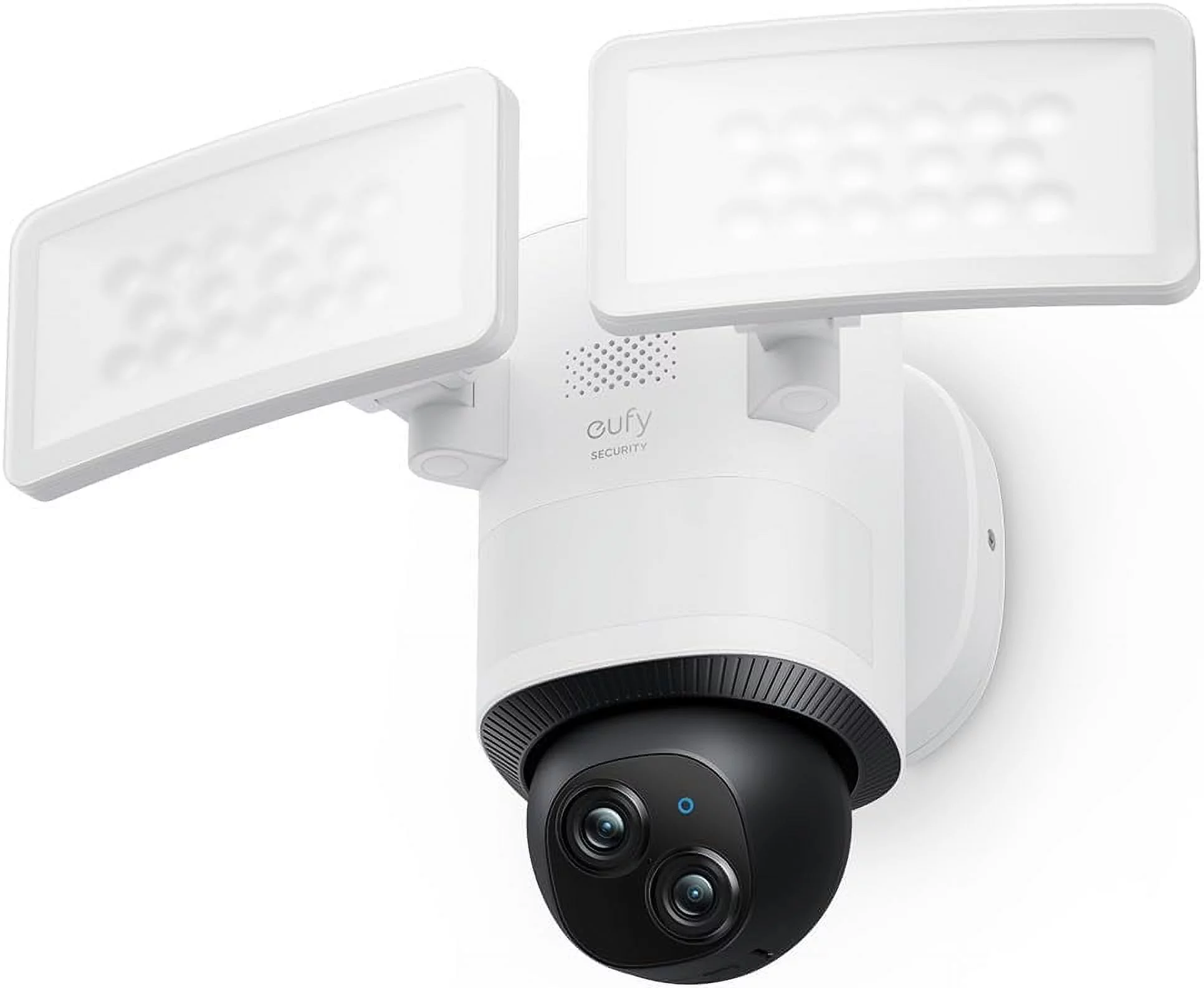 eufy Security Floodlight Camera E340, Wired Camera, 3K+2K Dual Camera, 360° Pan and Tilt, Dual-Band Wi-Fi, HomeBase 3 Compatible, Local Storage, No Monthly Fee