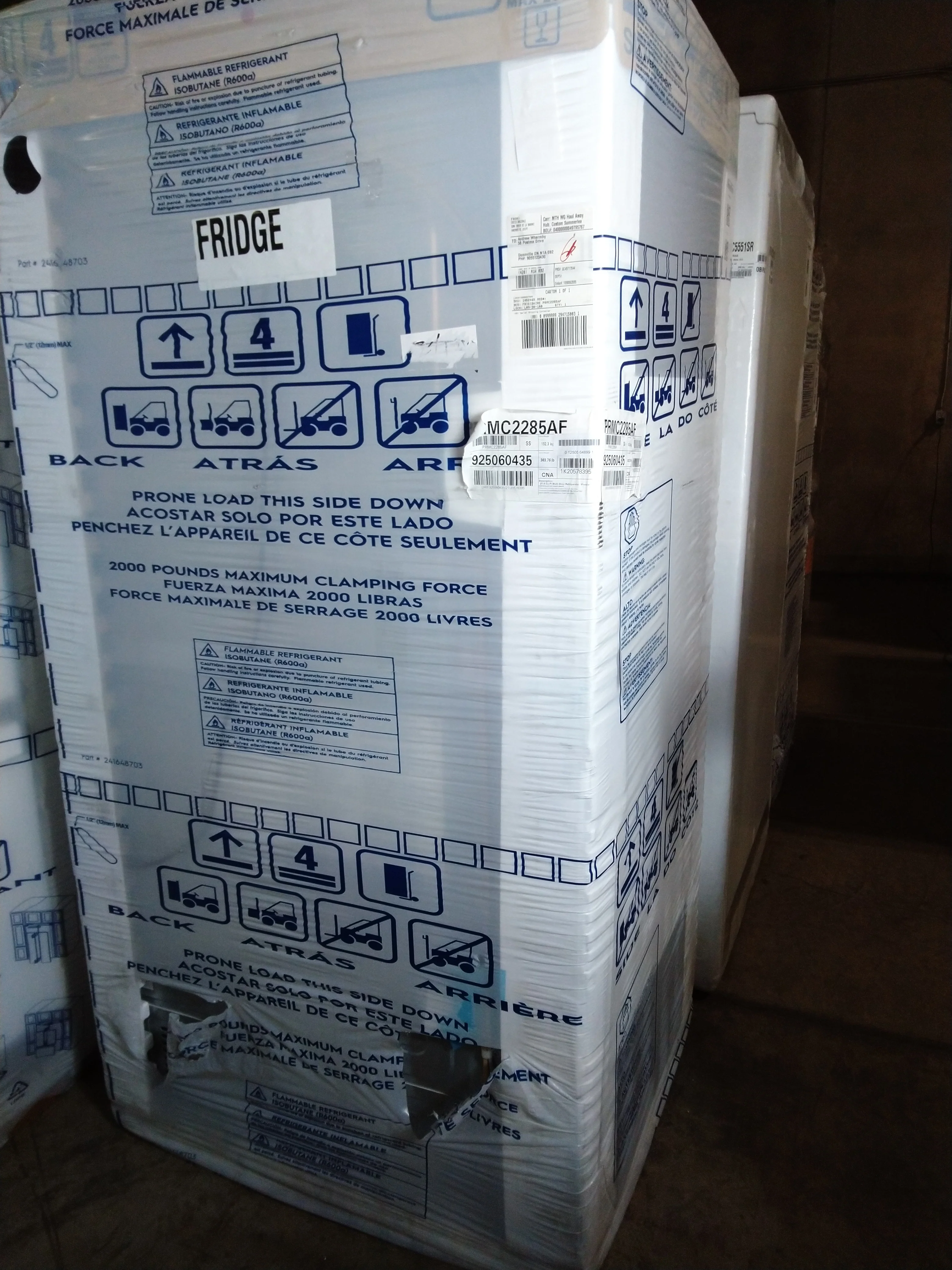 Frigidaire Professional 36 in 21.4 cu ft. Stainless Steel French Door Refrigerator - PRMC2285AF