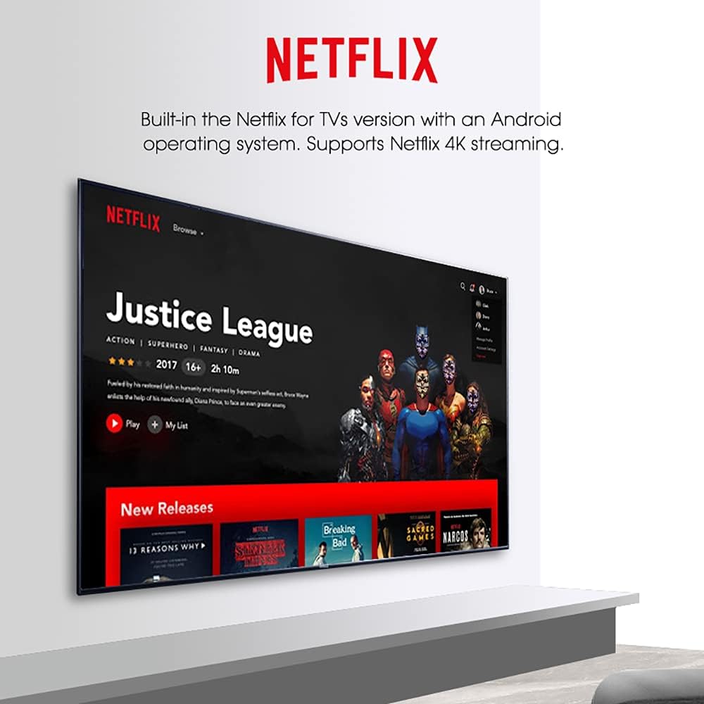 MECOOL KM2 Android TV Netflix 4K with Google Assistant Chromecast Build in 4K HDR Streaming Media Player Google Certified
