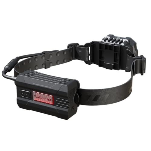Fenix HP35R 4000 Lumen USB-C Rechargeable Headlamp, with Spotlight, Floodlight and red Light for Search and Rescue, Outdoor use, Emergencies, and More